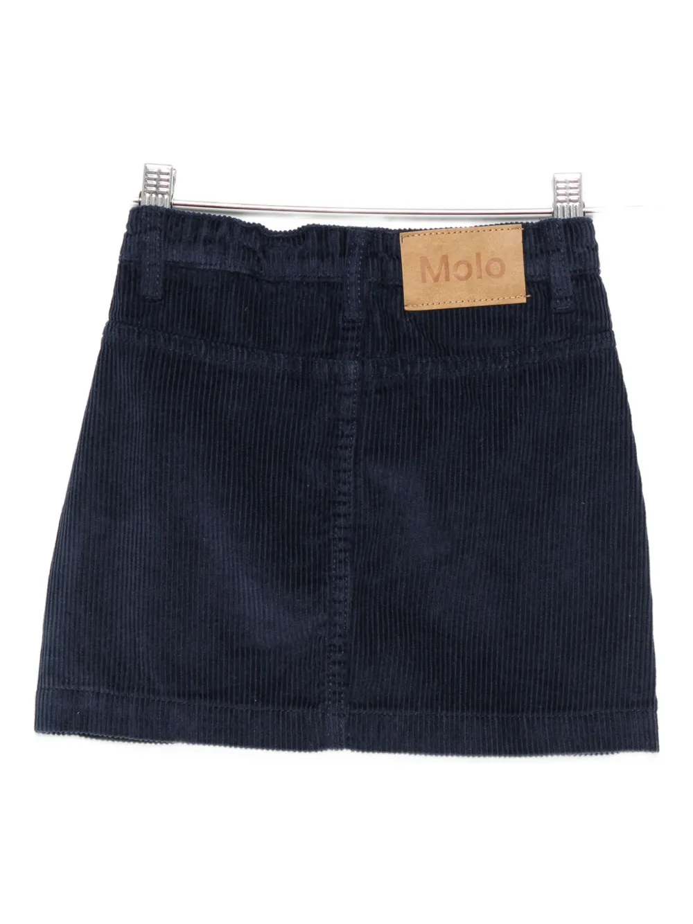 Molo Ribfluwelen rok met knopen Blauw