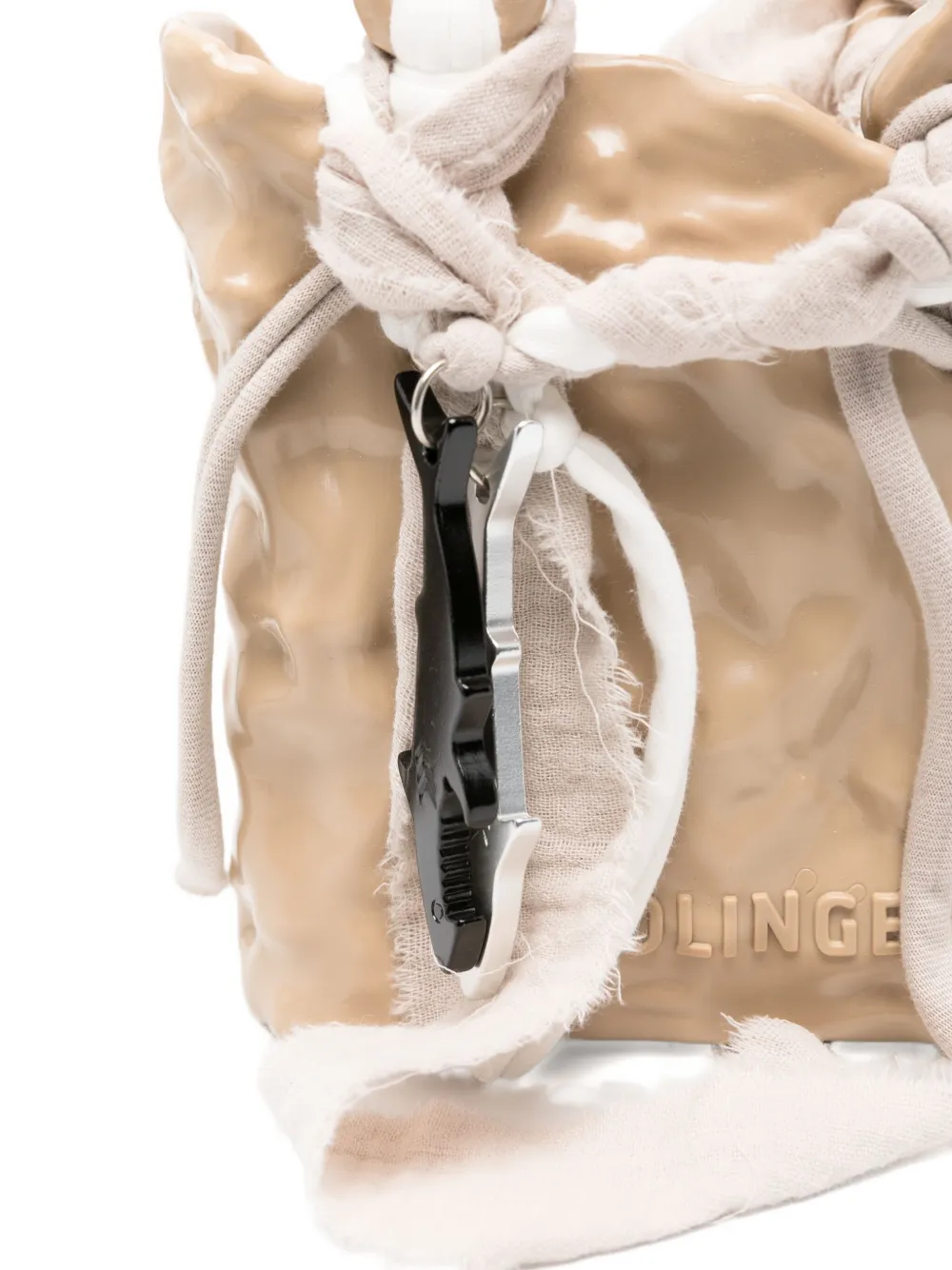 Ottolinger Shopper met keramische textuur Beige