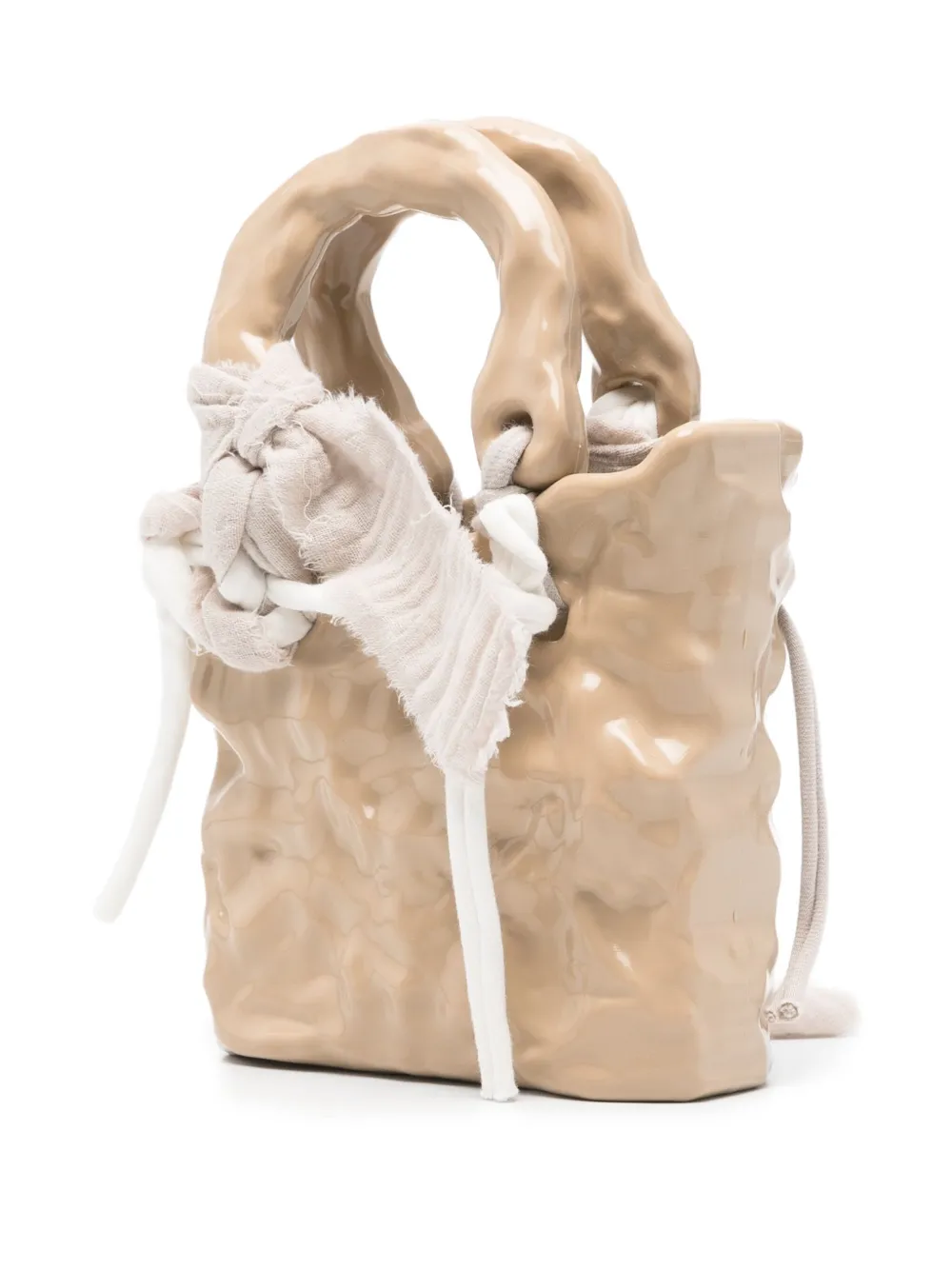 Ottolinger Shopper met keramische textuur Beige
