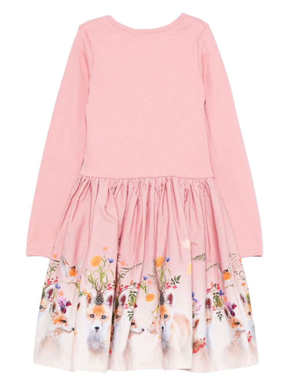 Molo ribbed fox-print dress | Girls Casual Dresses | Image 2