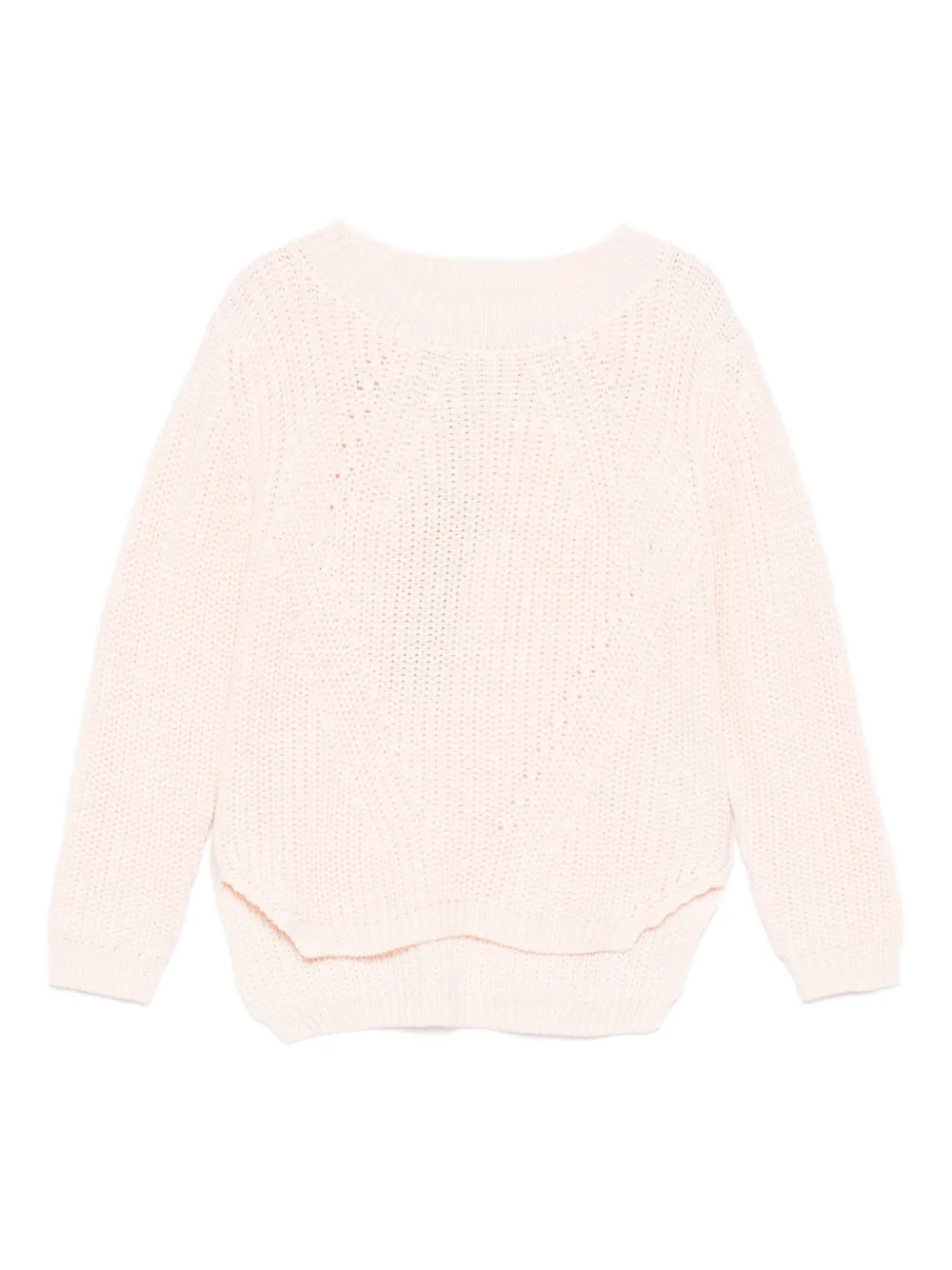 Molo Textured Knit Sweater In Pink