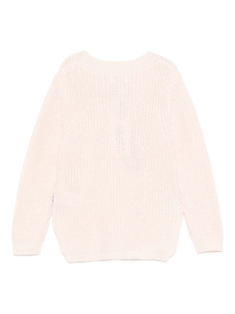Molo Textured Knit Sweater In Pink