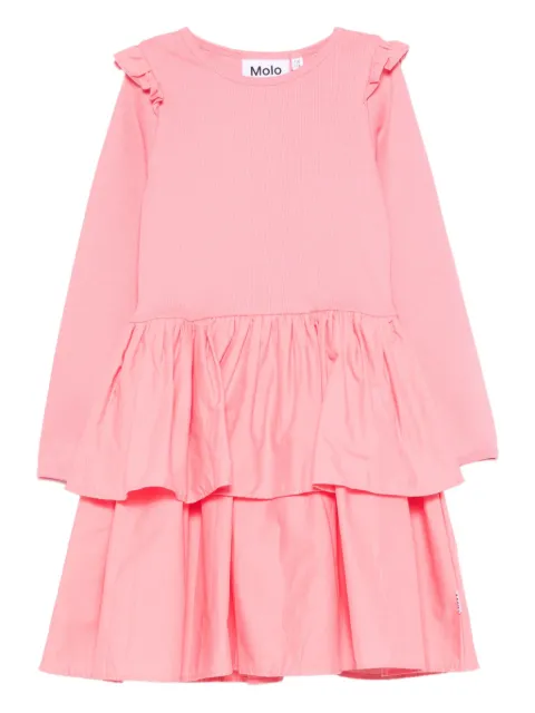 Molo ruffled long-sleeve dress