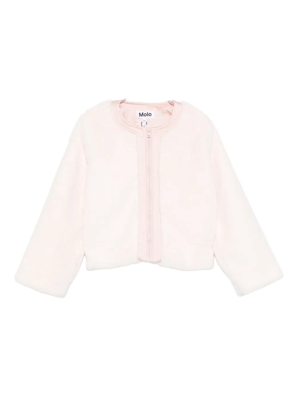 Molo zip-front fleece jacket Roze