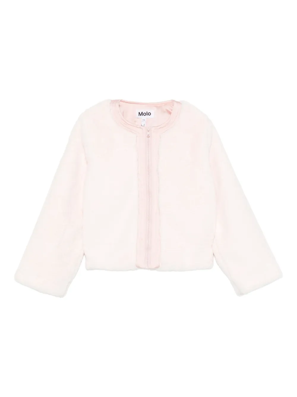 Molo Fleece jack met rits Roze