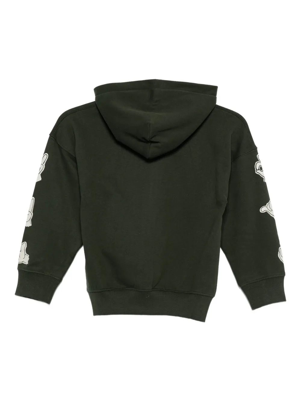 Molo hand-print zip-up hoodie Groen
