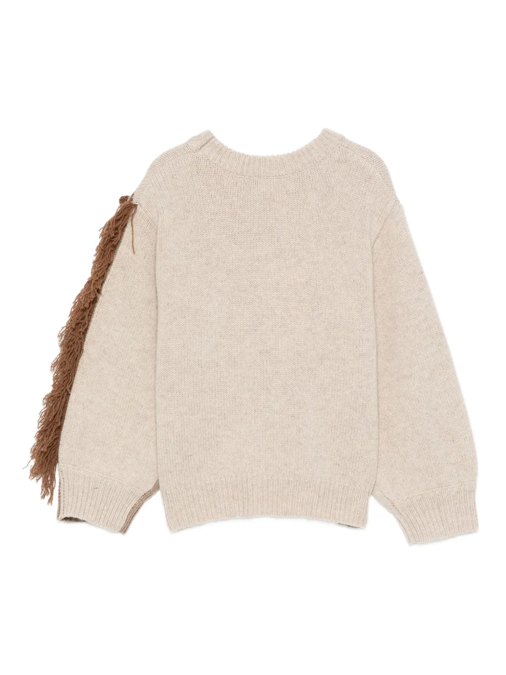 Molo horse-head fringe sweater Bruin