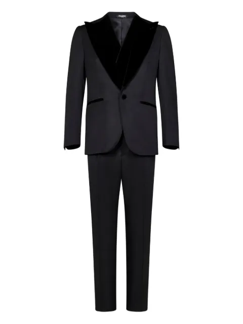 FRANZESE COLLECTION velvet-lapels suit