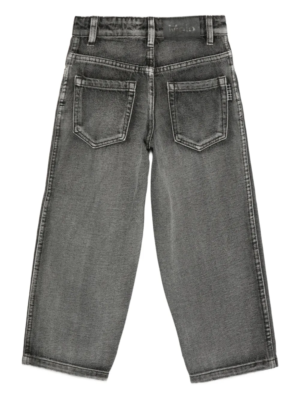 Molo Jeans met vijf zakken en rits Grijs