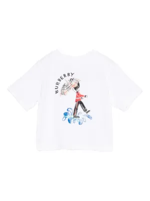 Burberry Kids Camiseta Thomas Bear | Branco | FARFETCH BR