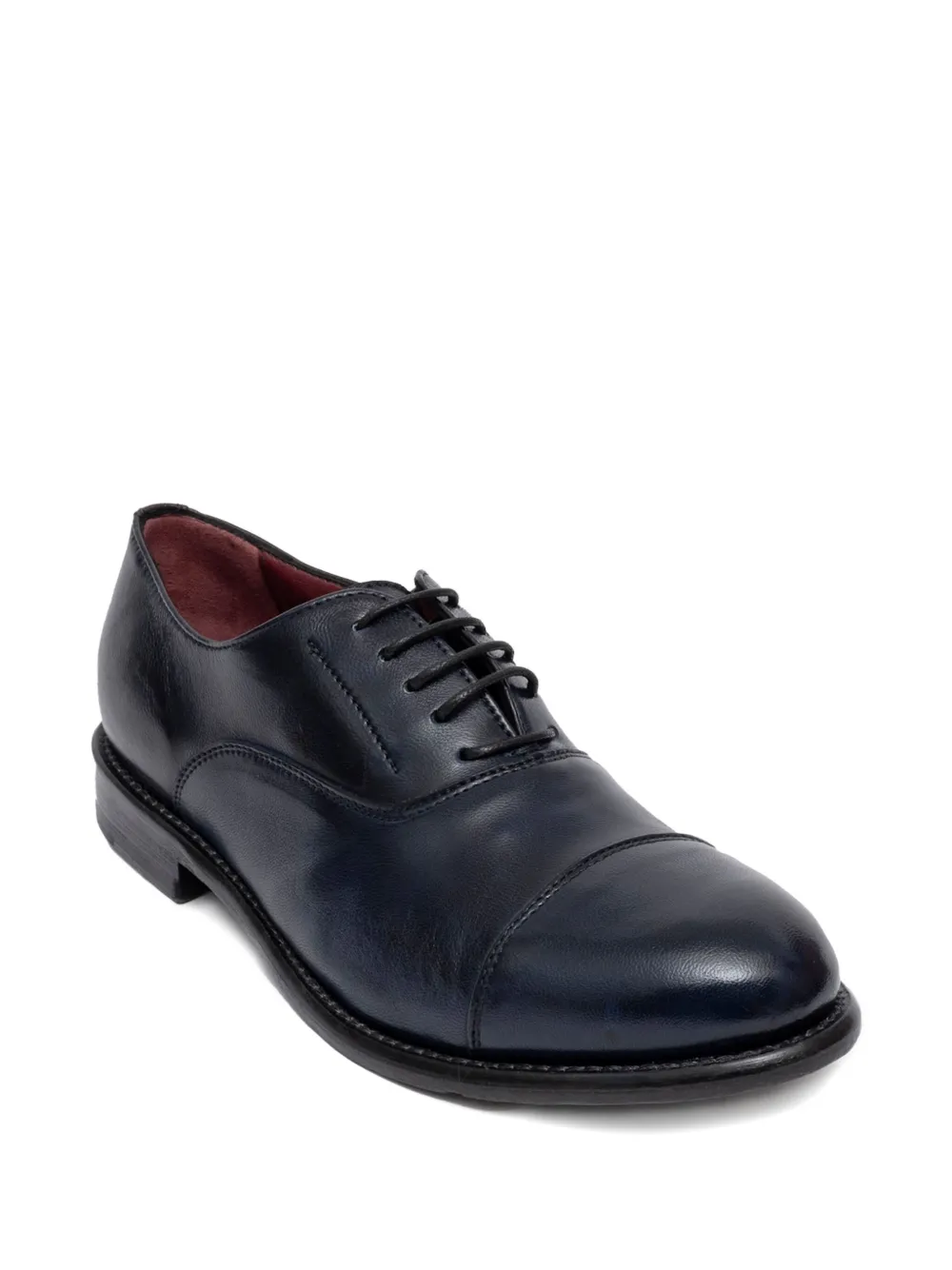 Sommet Lace-up Cap-toe Oxford Shoes In Blue