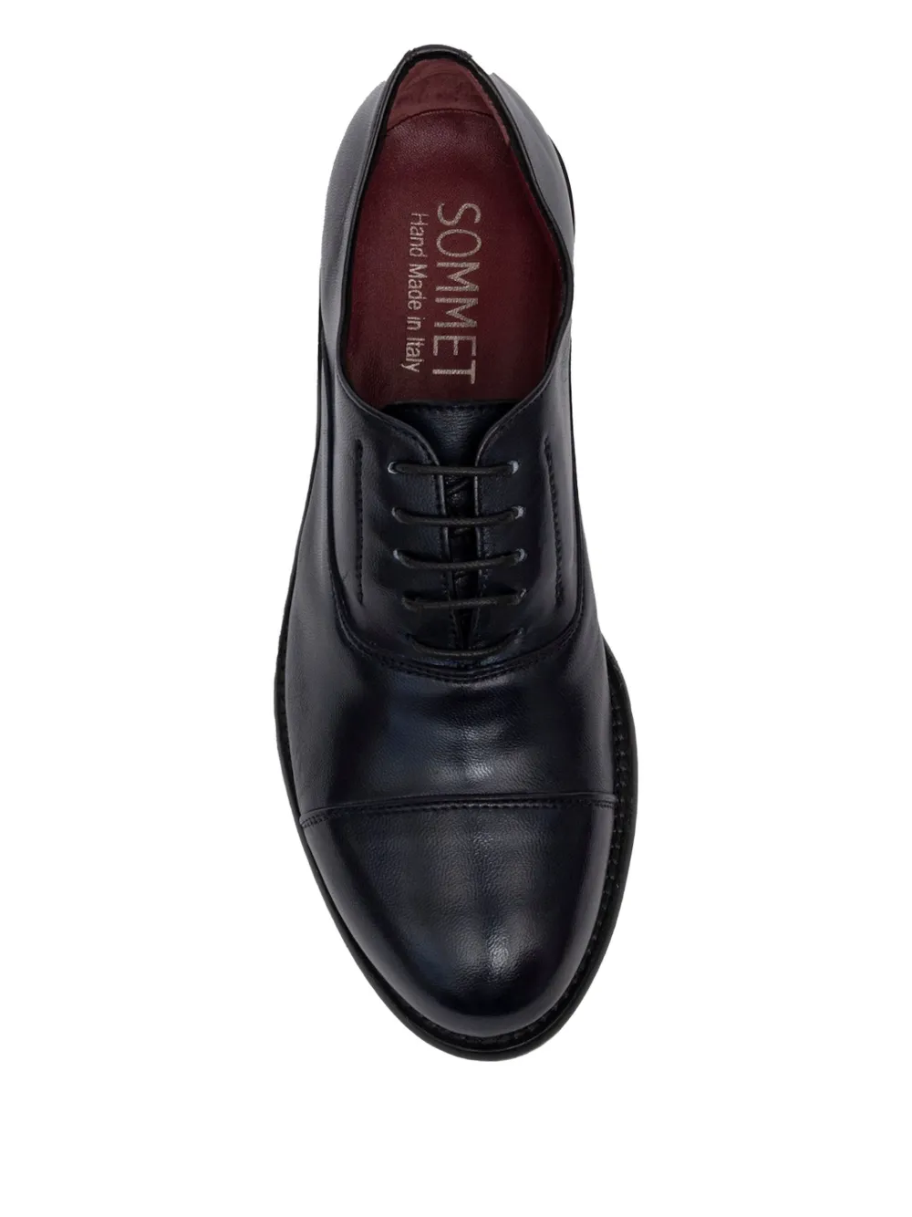Sommet Lace-up Cap-toe Oxford Shoes In Blue