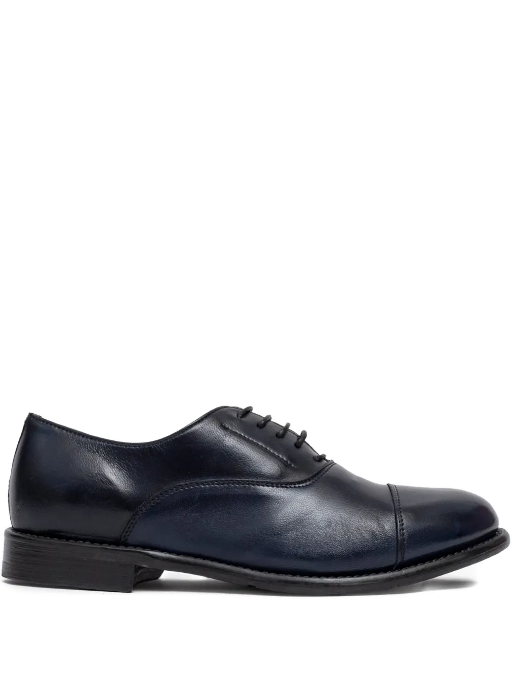 Sommet Lace-up Cap-toe Oxford Shoes In Blue
