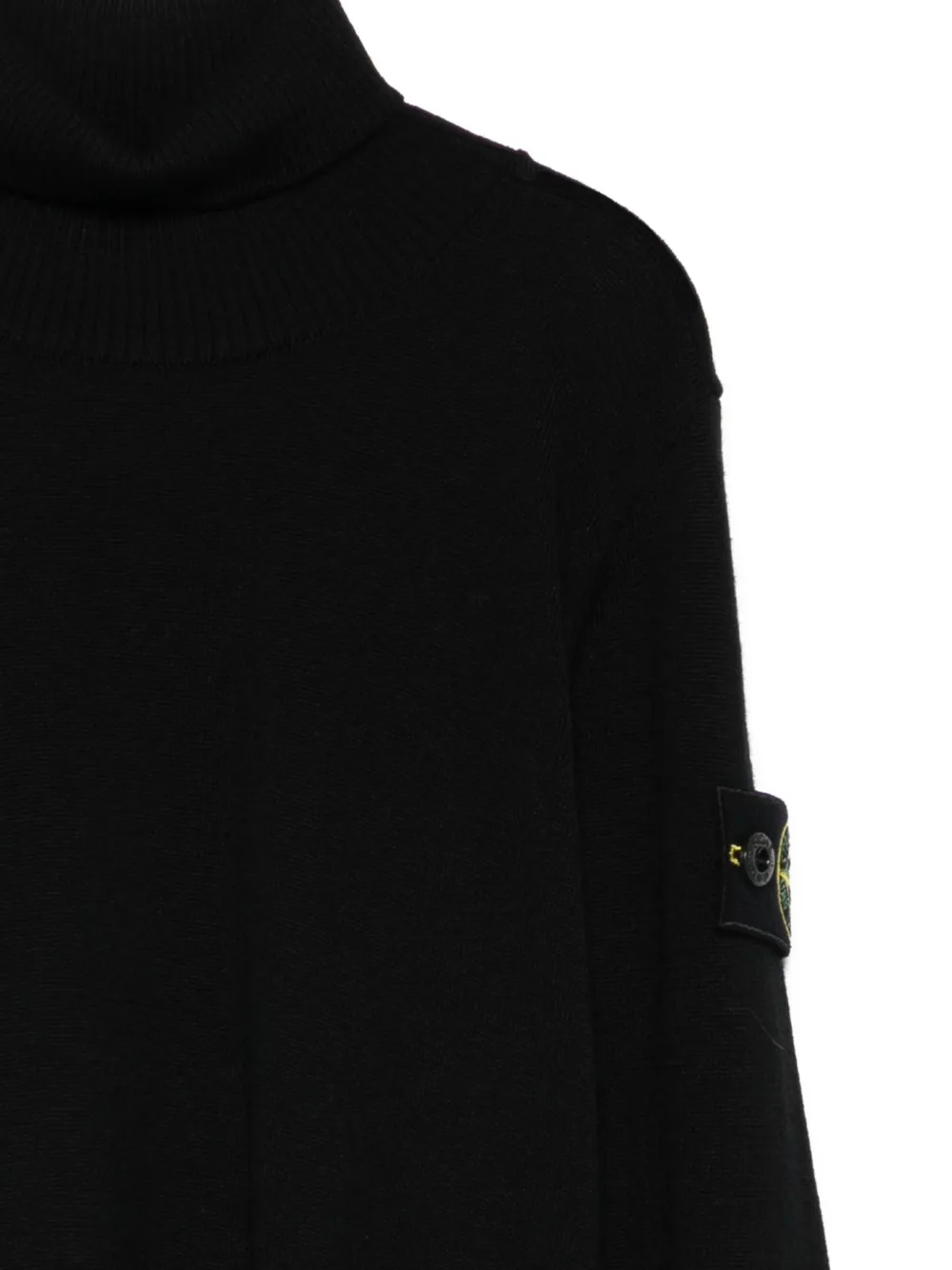 Stone Island Junior Wollen coltrui Zwart