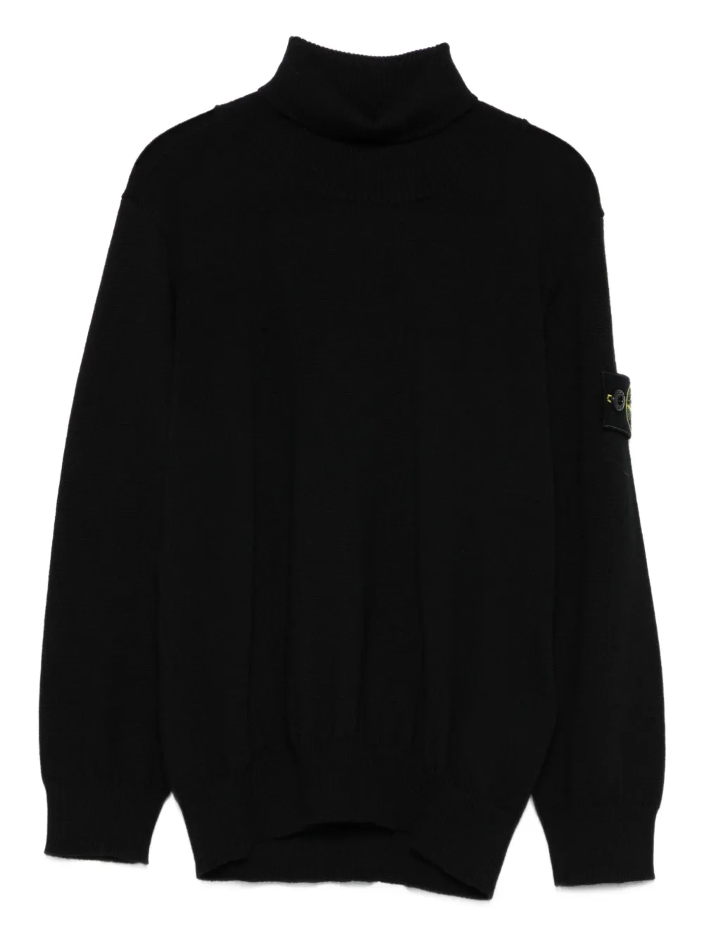 Stone Island Junior Wollen coltrui Zwart