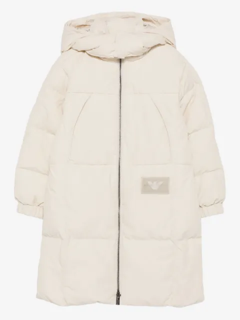 Emporio Armani Kids hooded quilted coat