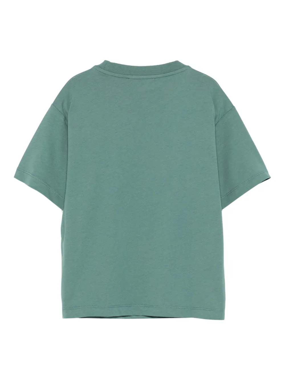 Emporio Armani Kids embossed-logo cotton t-shirt Groen
