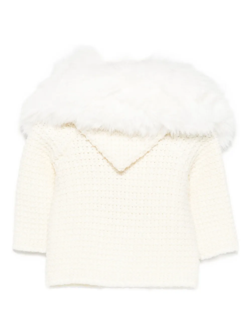 Paz Rodriguez faux-fur hooded knitted jacket | Faux Fur Jackets | Image 2