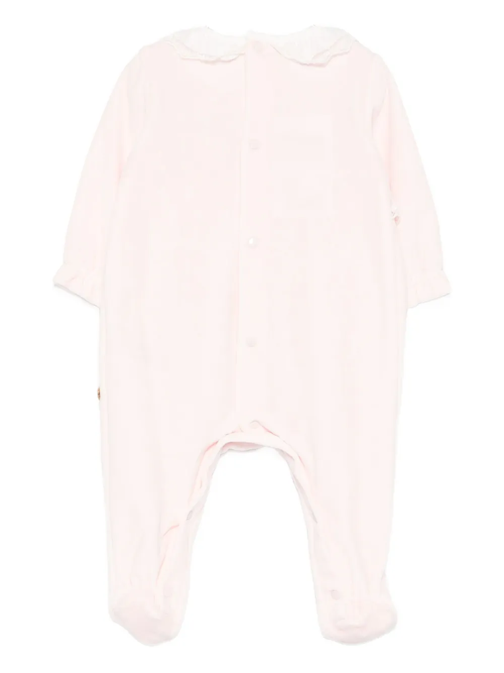 Paz Rodriguez braided-trim babygrow Roze