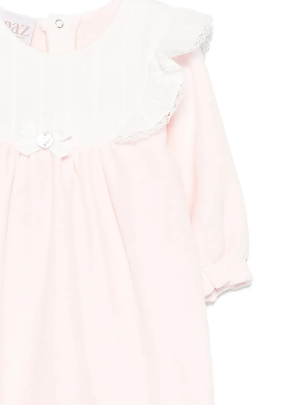 Paz Rodriguez Romper met afwerking van kant en ruches Roze