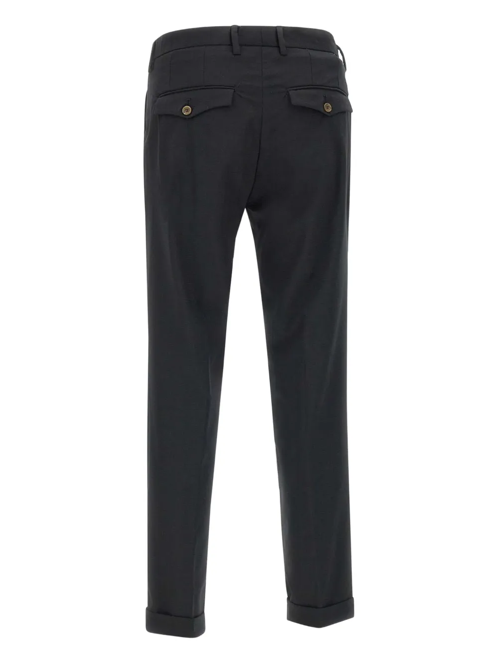 Myths Geplooide chino met omslag 999 NERO
