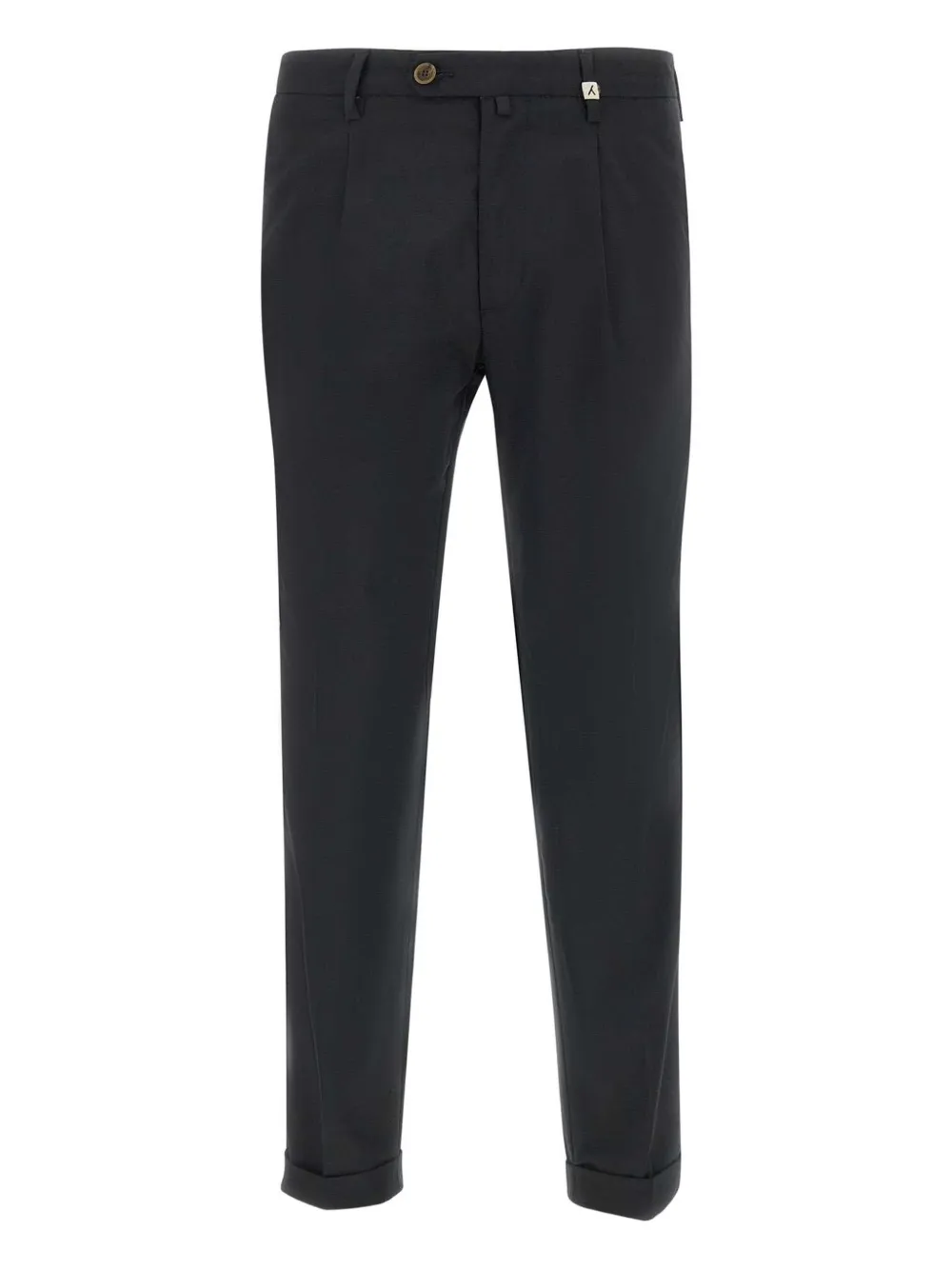 Myths Geplooide chino met omslag 999 NERO