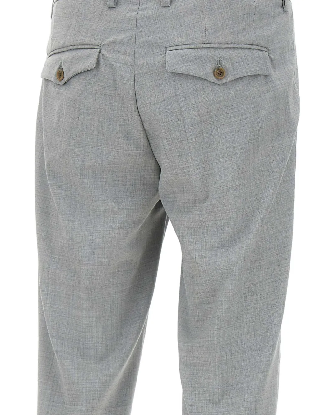 Myths Broek met geplooide zak Grijs