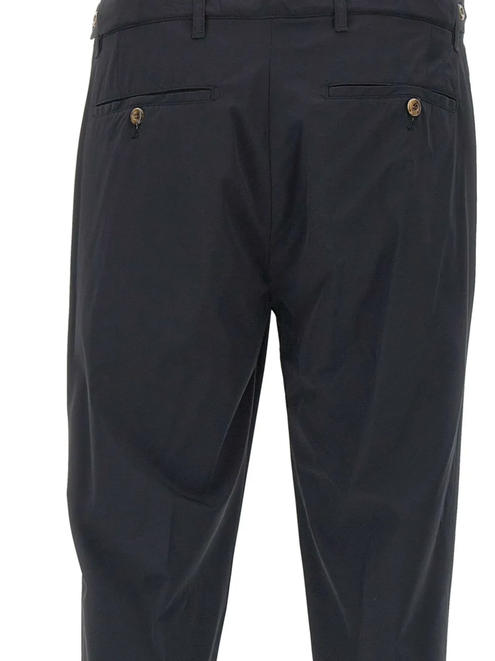 Myths Broek met geplooide zak Zwart