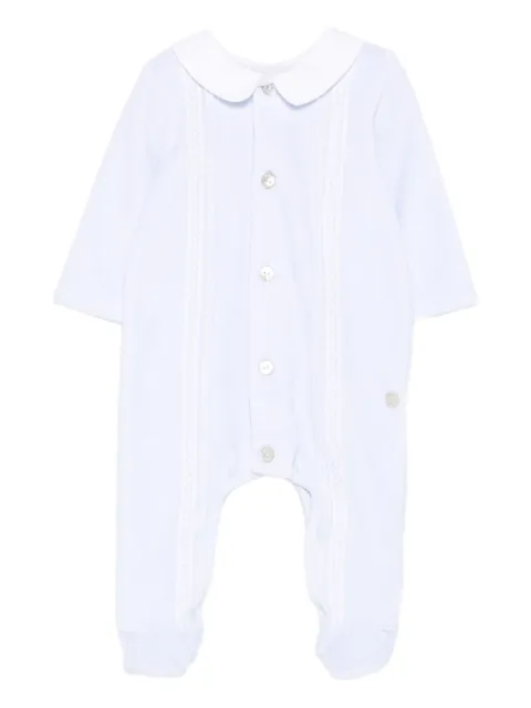 Paz Rodriguez peter pan collar lace-trimmed jumpsuit