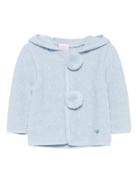 Paz Rodriguez hooded pom-pom cardigan