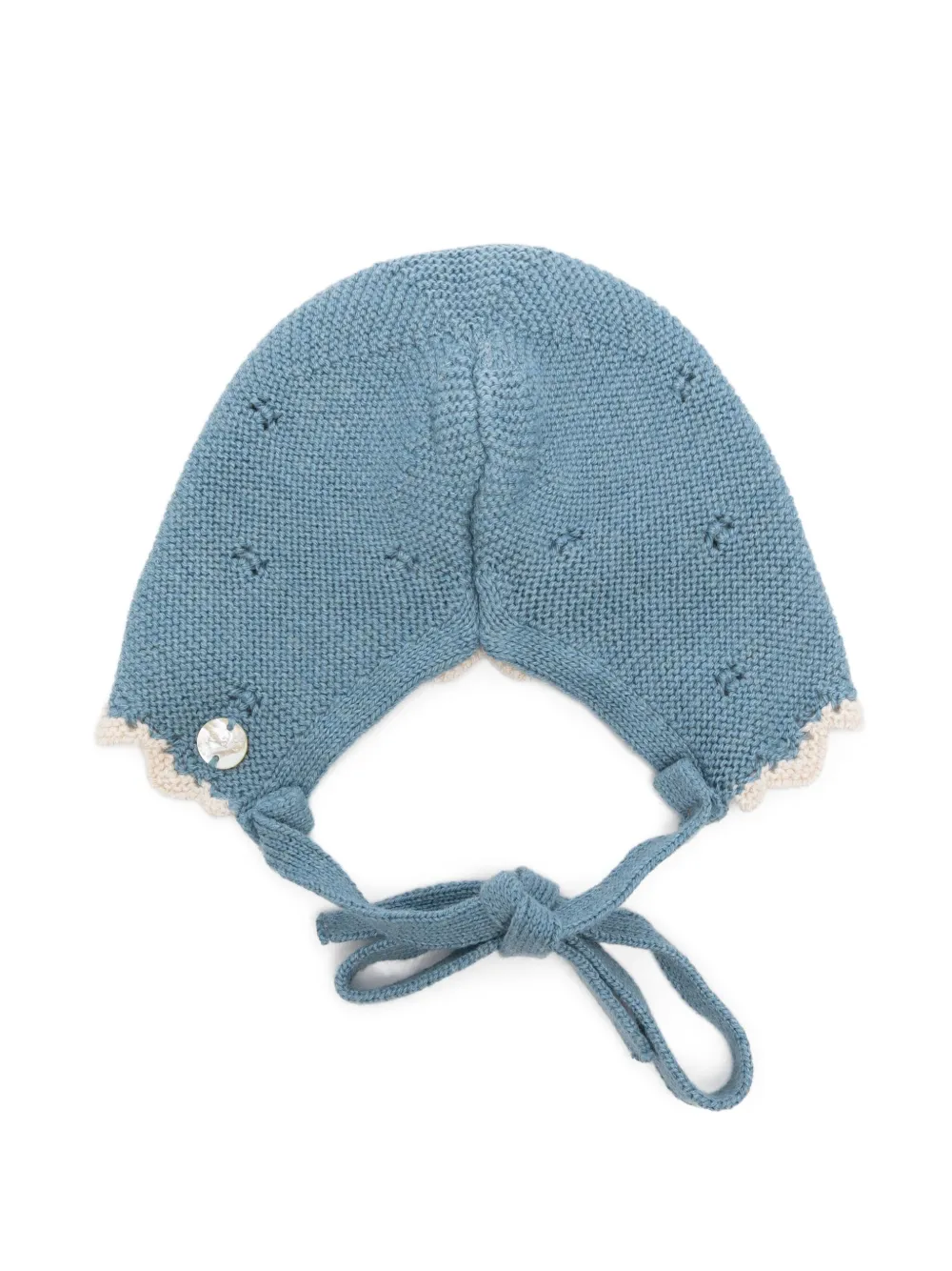 Paz Rodriguez eyelet-scalloped bonnet | Blue | Image 1