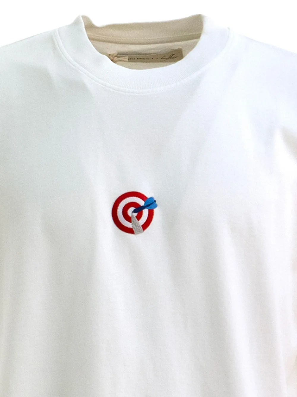 ALBERTO BRESCI T-shirt met dart board - Wit