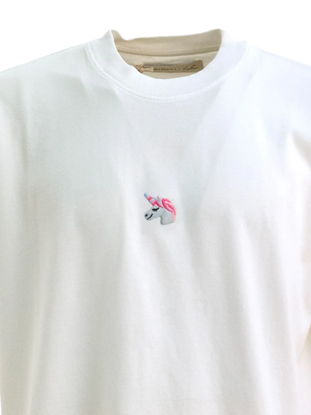 Alberto Bresci Embroidered-unicorn T-shirt In White