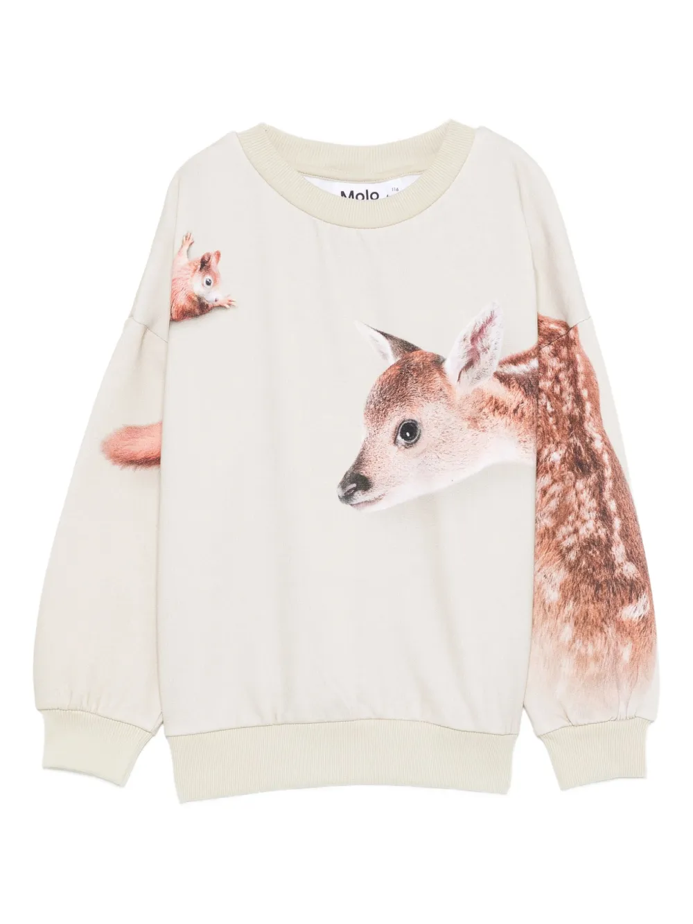 Molo Sweater met print Beige