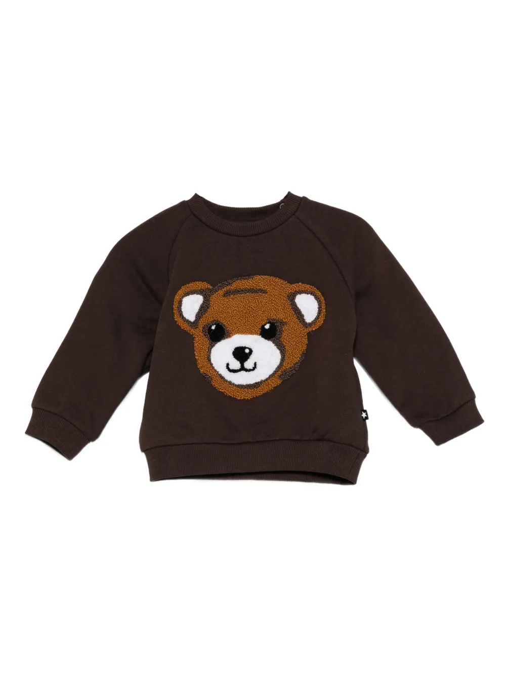 Molo Sweater met geborduurde teddybeer Bruin