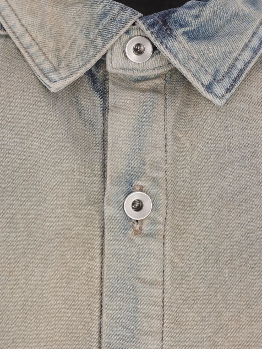Rick Owens DRKSHDW Denim jack Blauw