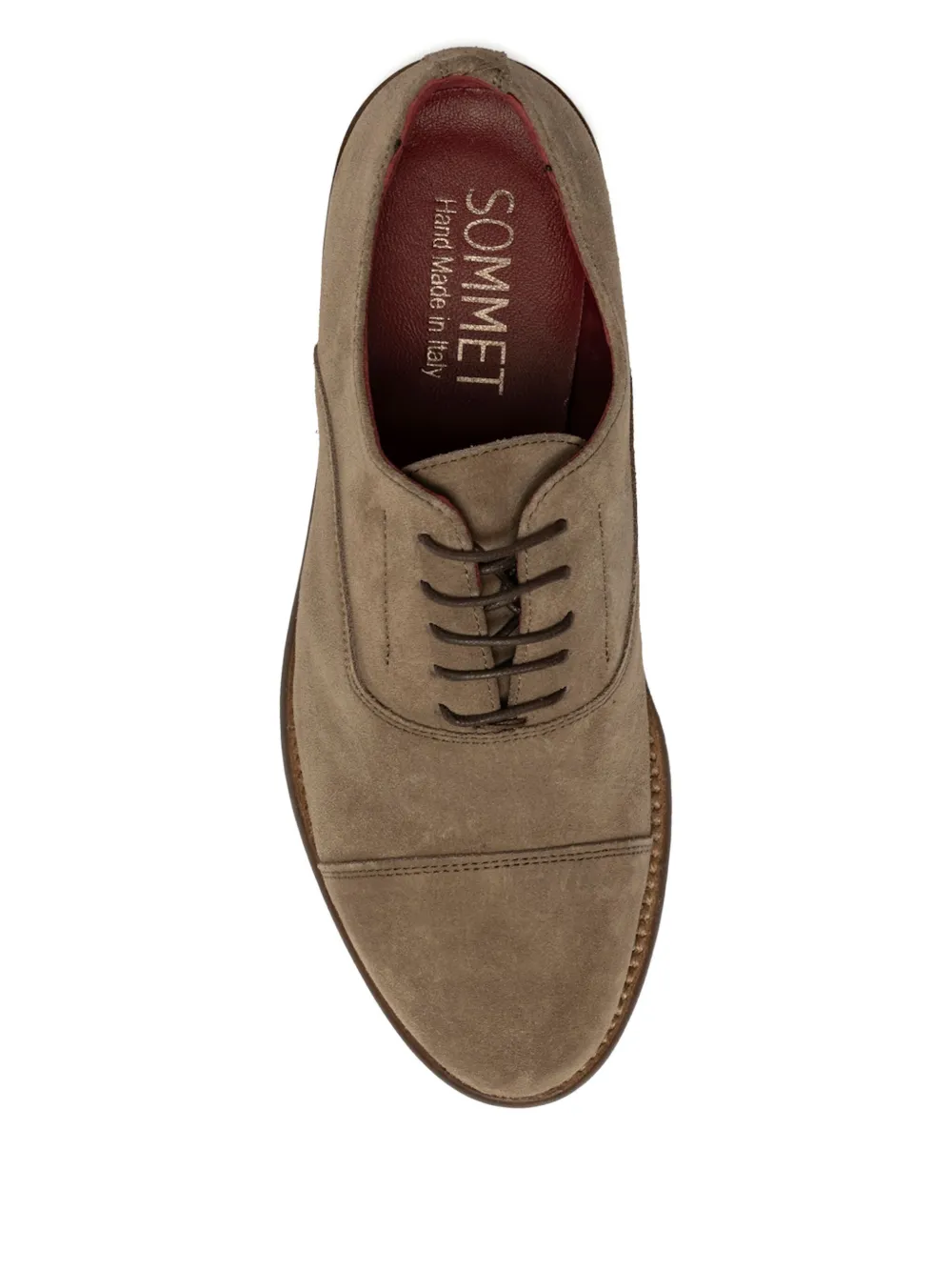 Sommet Lace-up Cap-toe Oxford Shoes In Brown