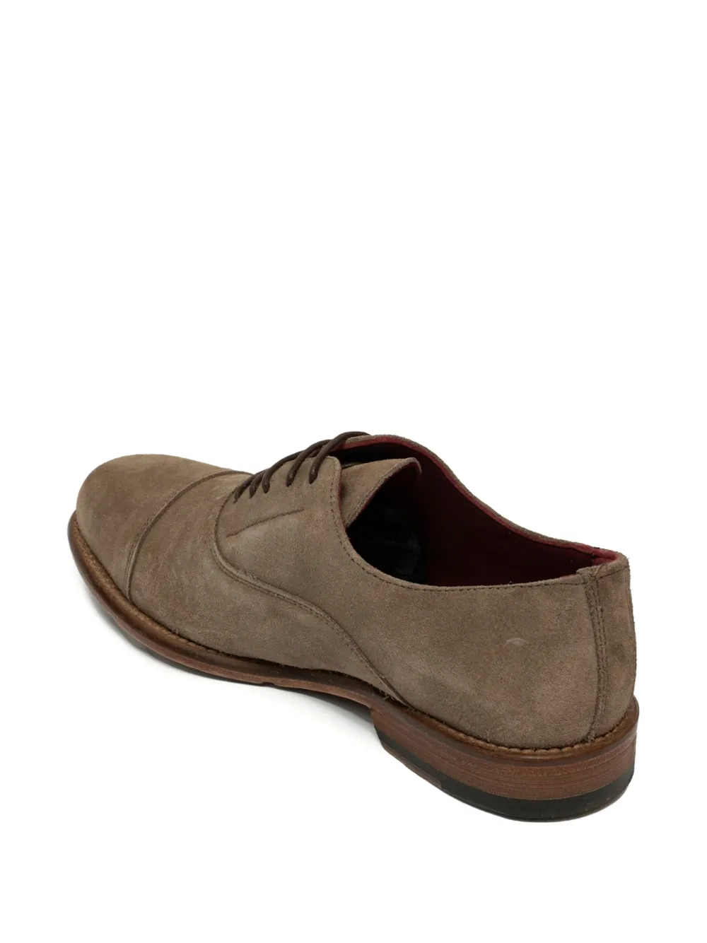 Sommet Lace-up Cap-toe Oxford Shoes In Brown