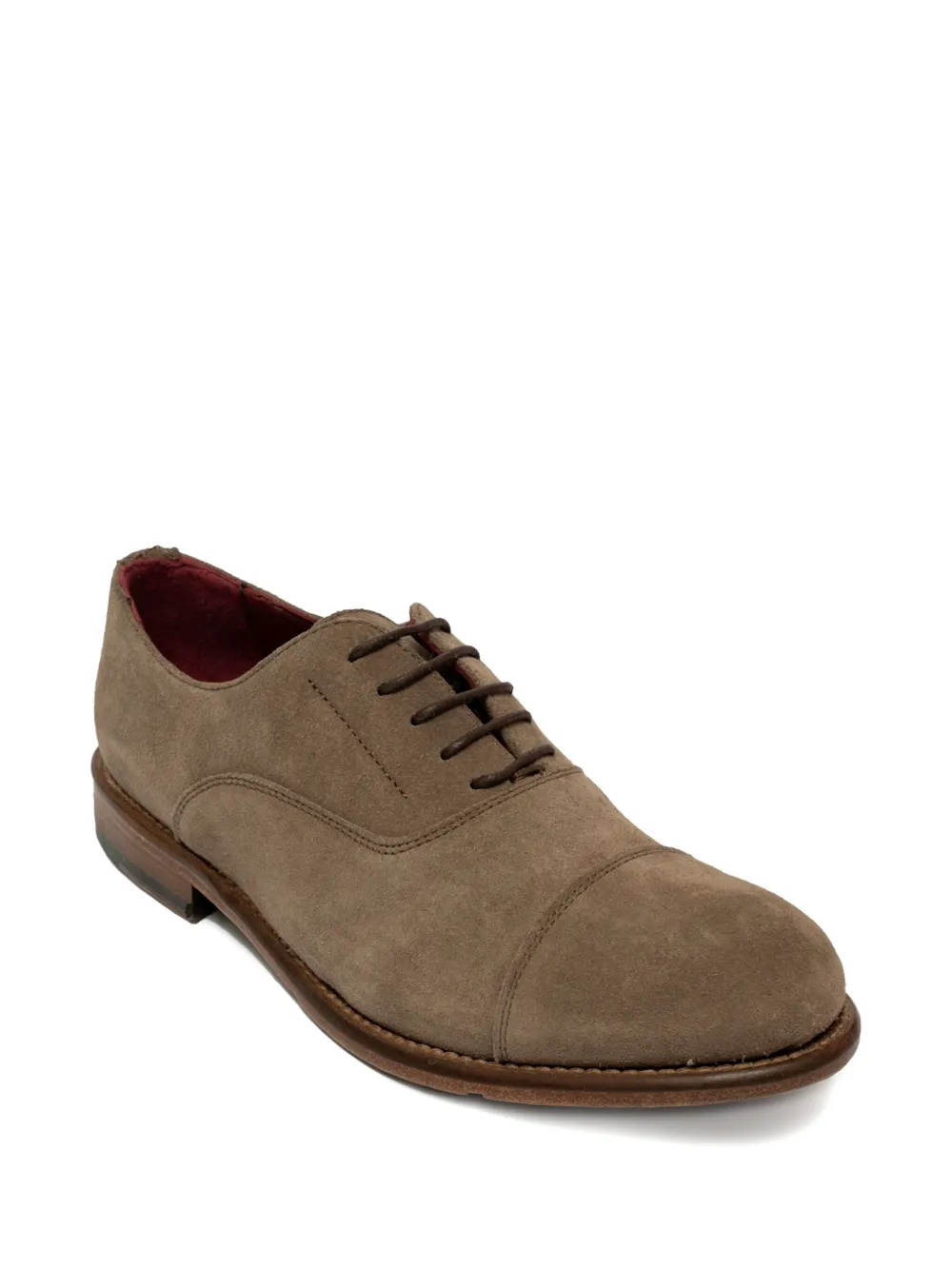 Sommet Lace-up Cap-toe Oxford Shoes In Brown