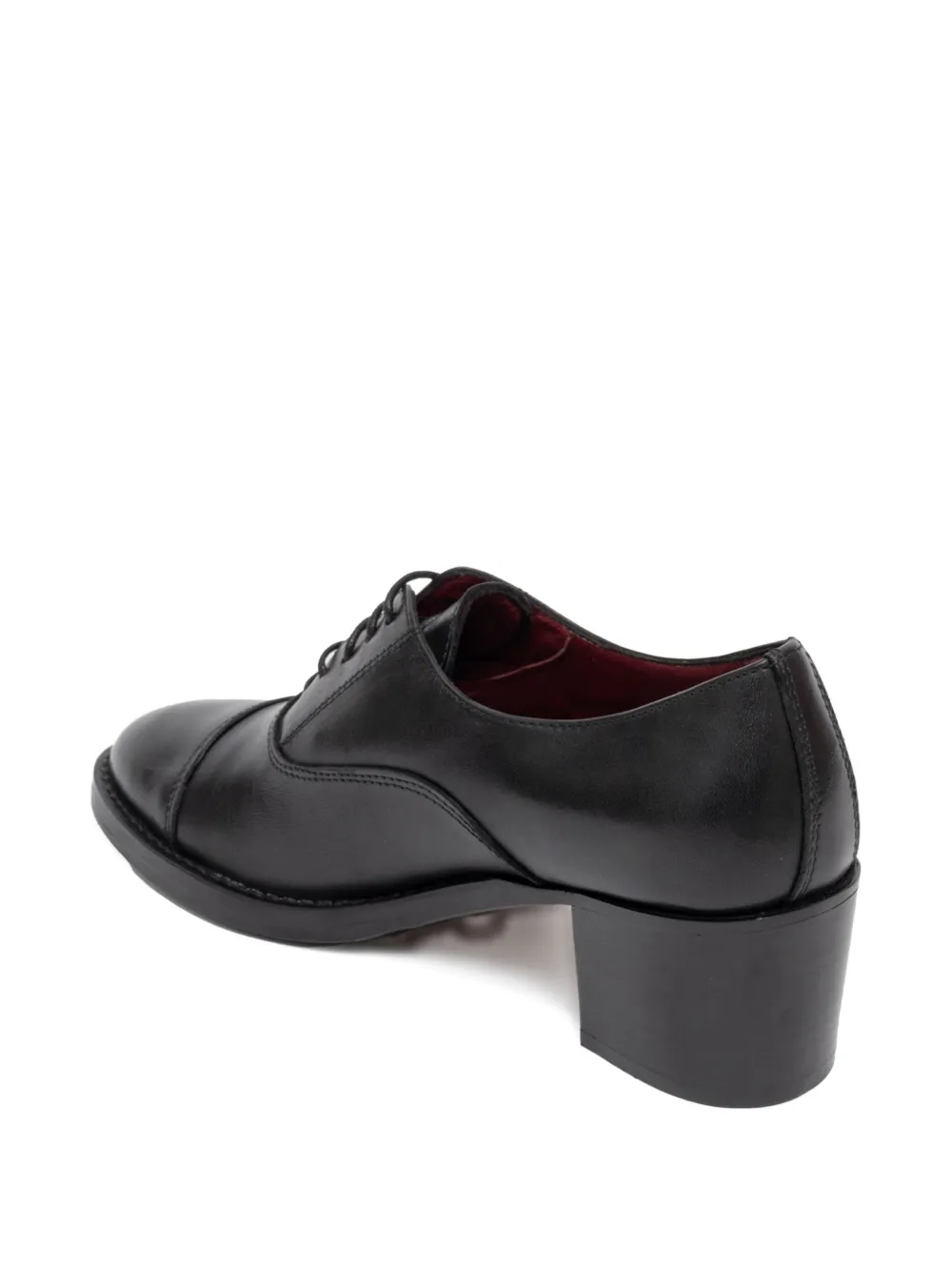 Sommet Lace-up Block-heel Oxford Shoes In Black