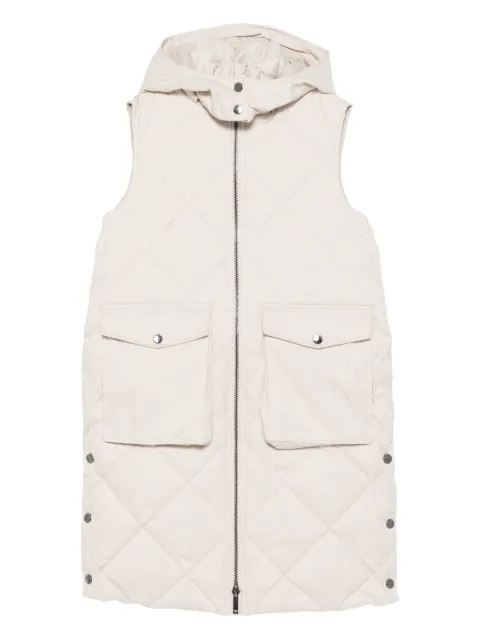 Emporio Armani Kids hooded sleeveless padded coat