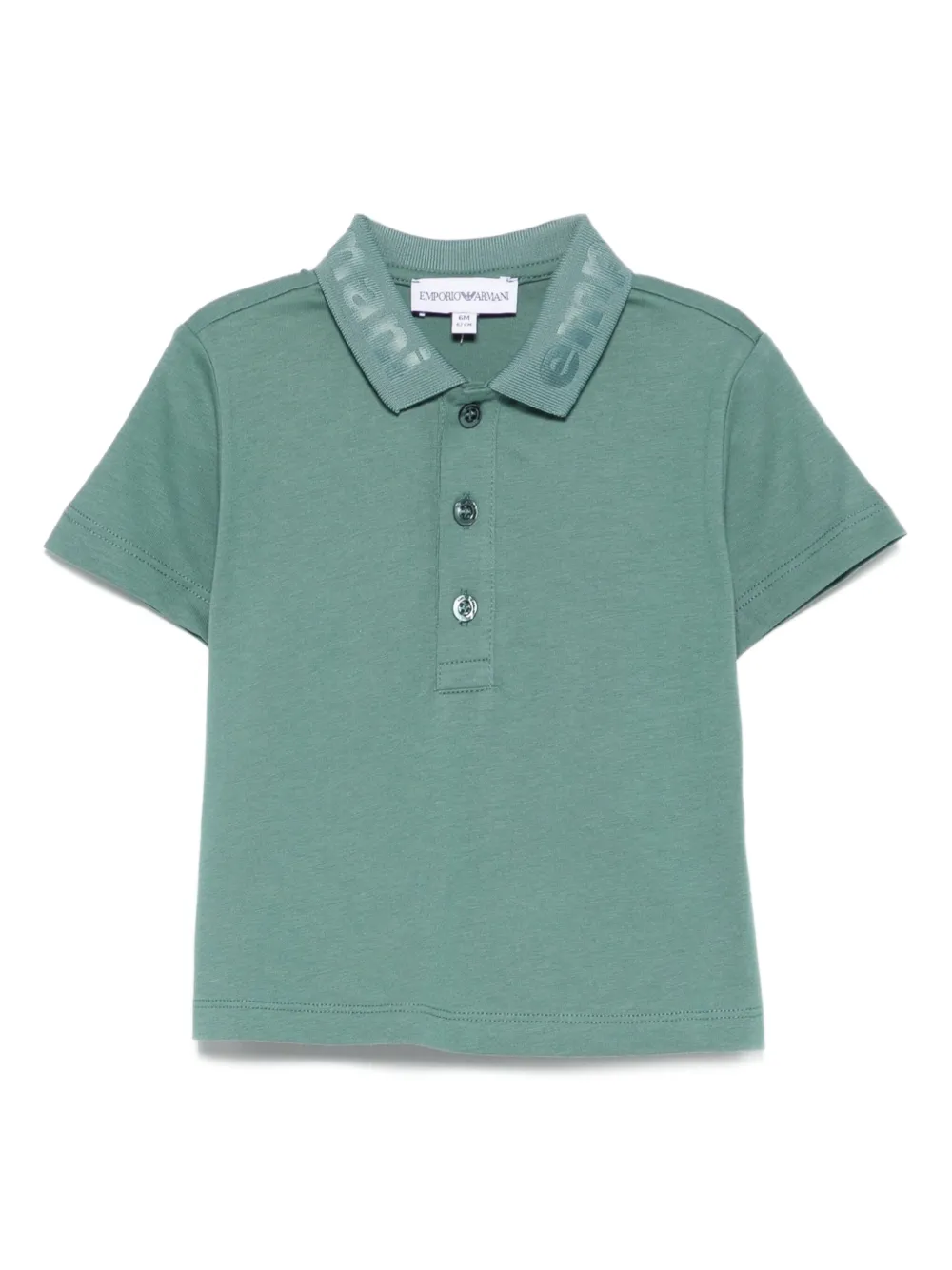 Emporio Ar i Kids Poloshirt met logokraag Groen
