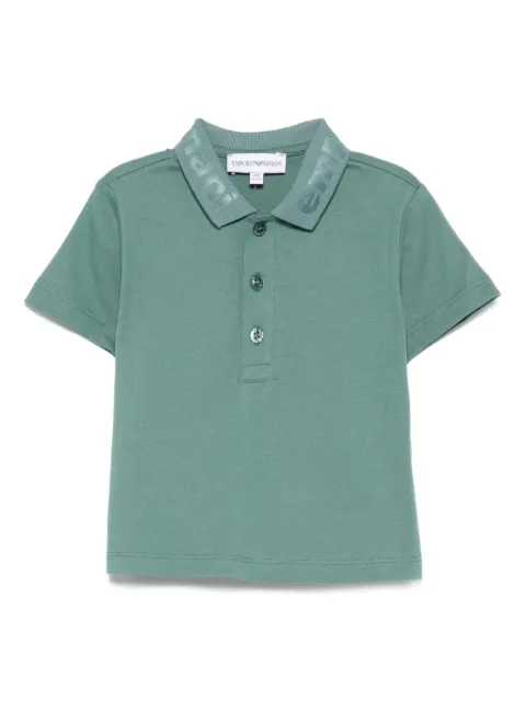 Emporio Armani Kids logo-collar polo shirt