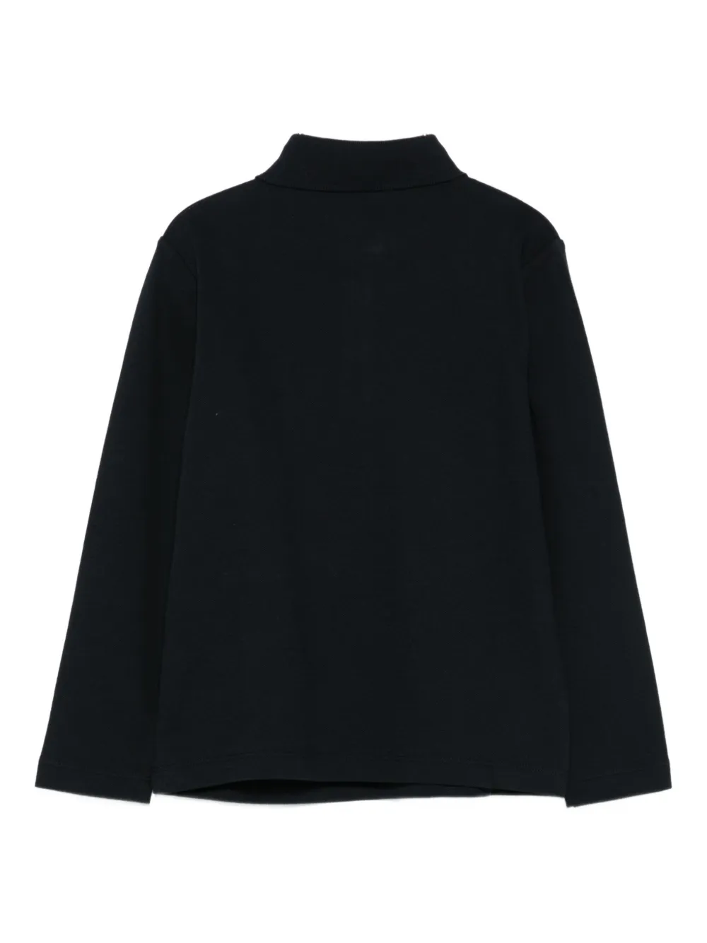 Emporio Armani Kids long-sleeve logo polo shirt Blauw