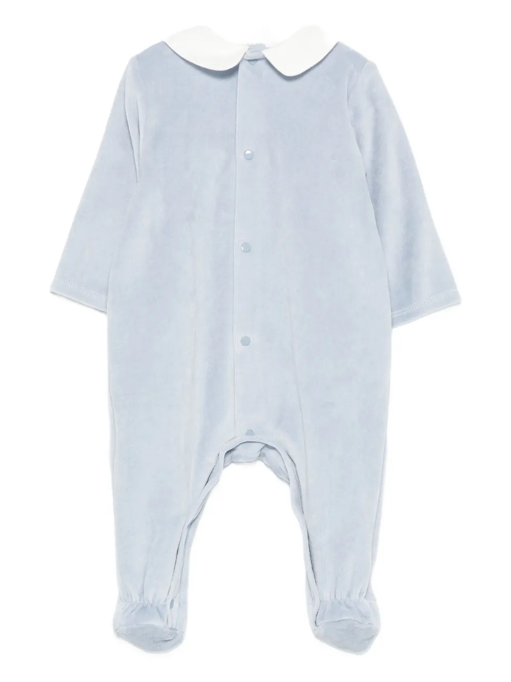 Paz Rodriguez Fluwelen romper met Peter Pan kraag Blauw
