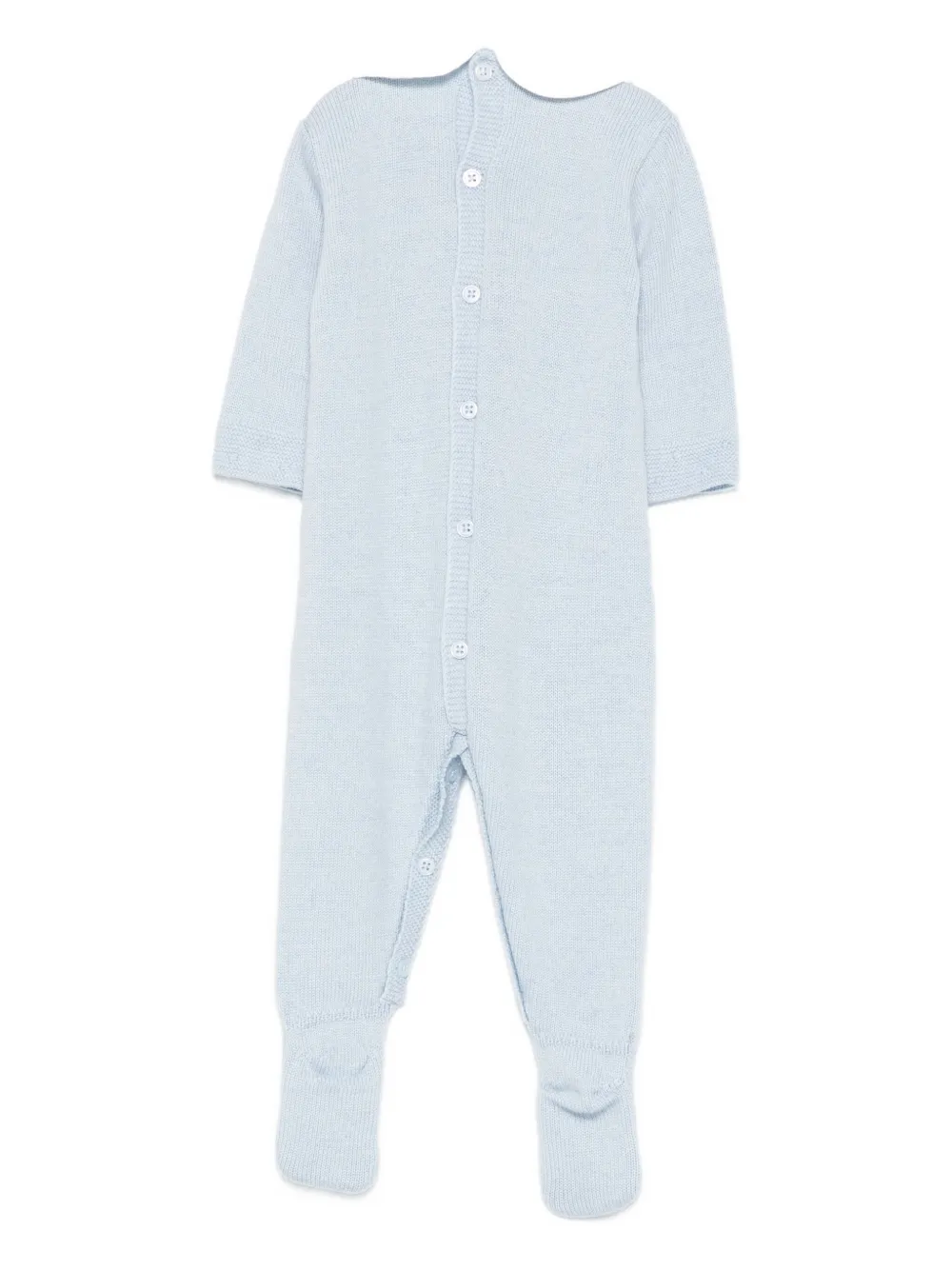 Paz Rodriguez Wollen romper met Peter Pan kraag Blauw
