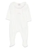 Paz Rodriguez ruffled lace-trimmed babygrow - White