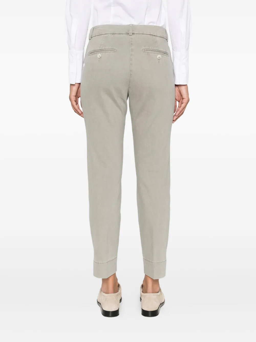 Peserico pocket-cuffed trousers Grijs