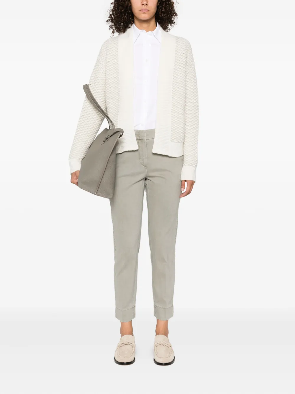 Peserico pocket-cuffed trousers Grijs