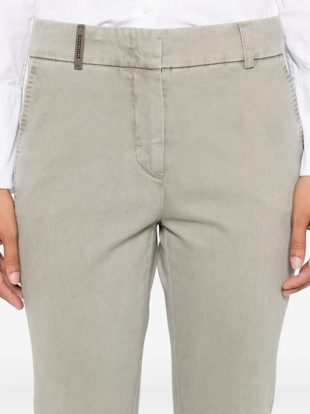 Peserico pocket-cuffed trousers Grijs
